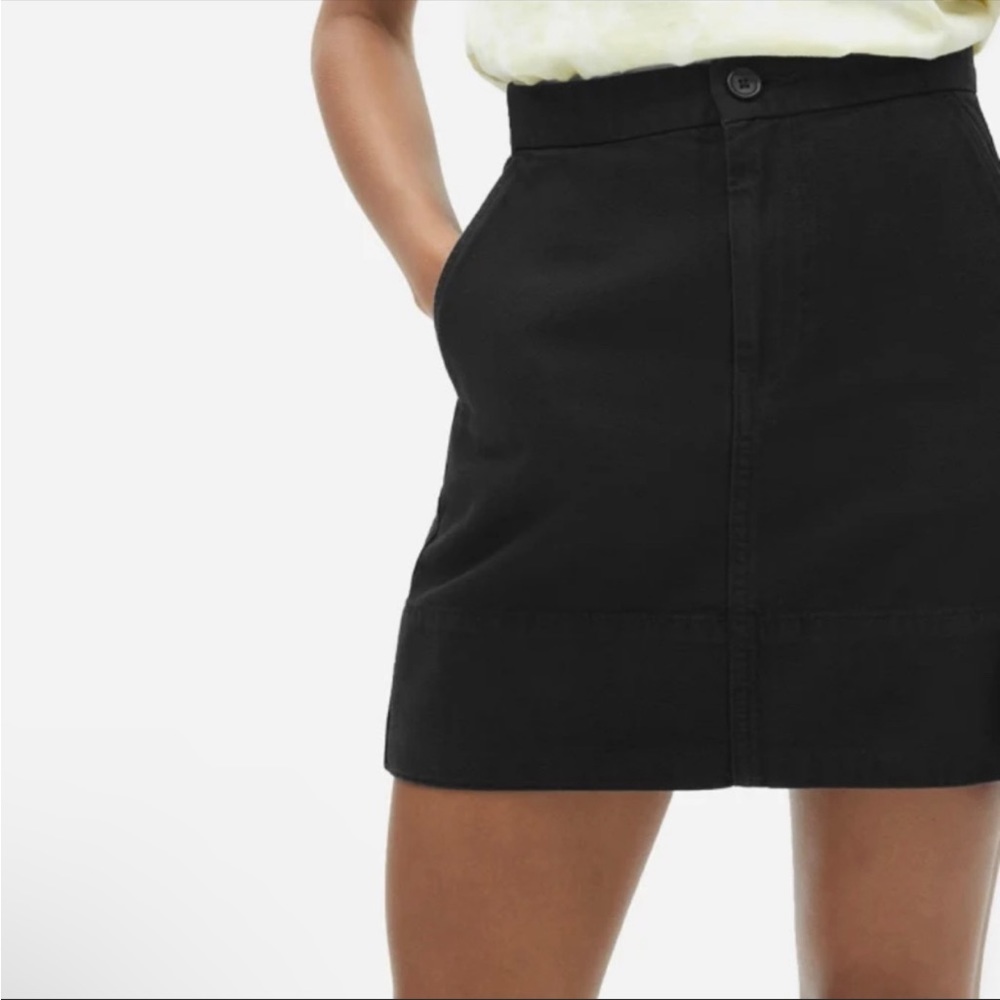 Everlane Canvas Stamp Mini Skirt